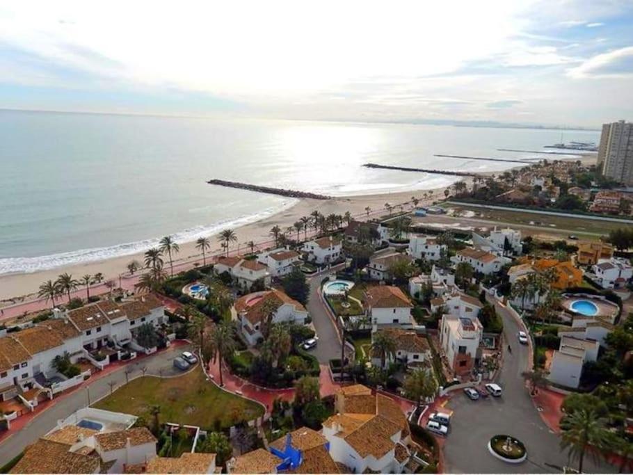 Apartamento Playa Urb Privada 2 Habitaciones Valencia Exteriör bild